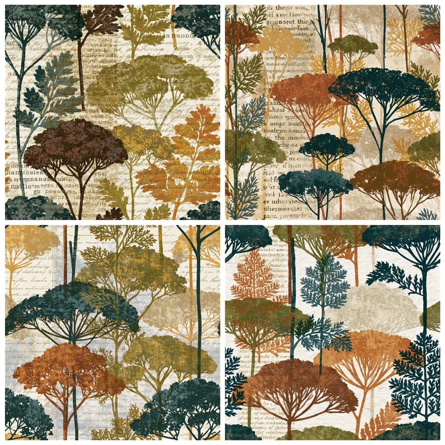 Screenprint Yarrow Moss Seamless Digital Paper Pack (DDD014636)