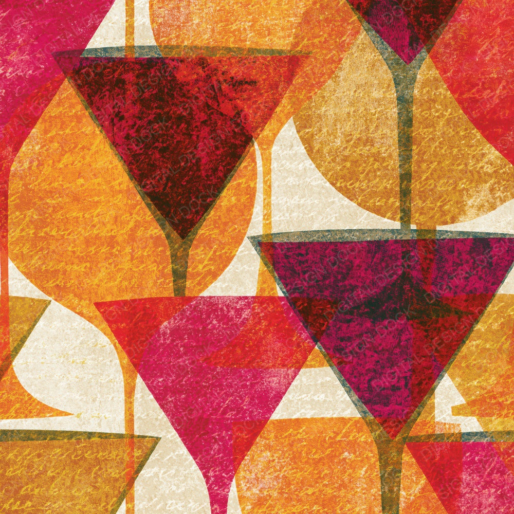 Drypoint Martini Amber Magenta Digital Paper Pack (DDD014648)