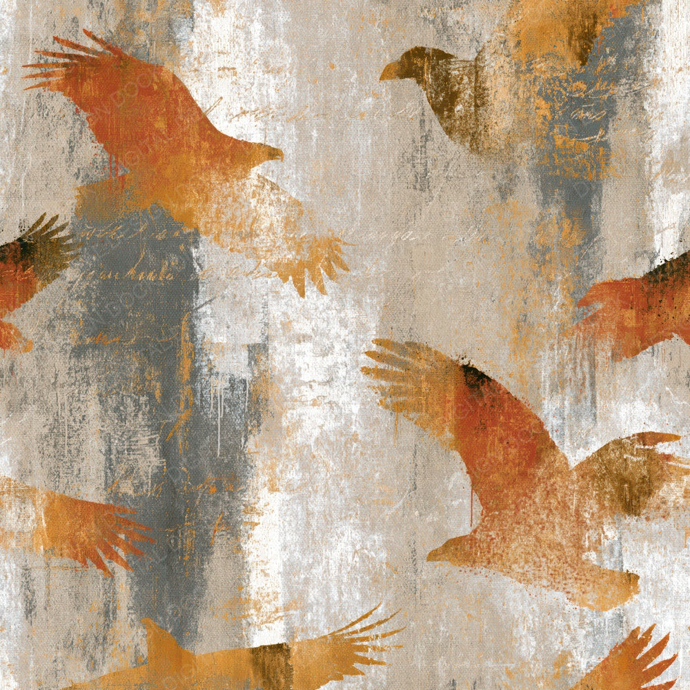 Graffiti Eagles Oat Linen Pebble Digital Paper Pack (DDD014650)