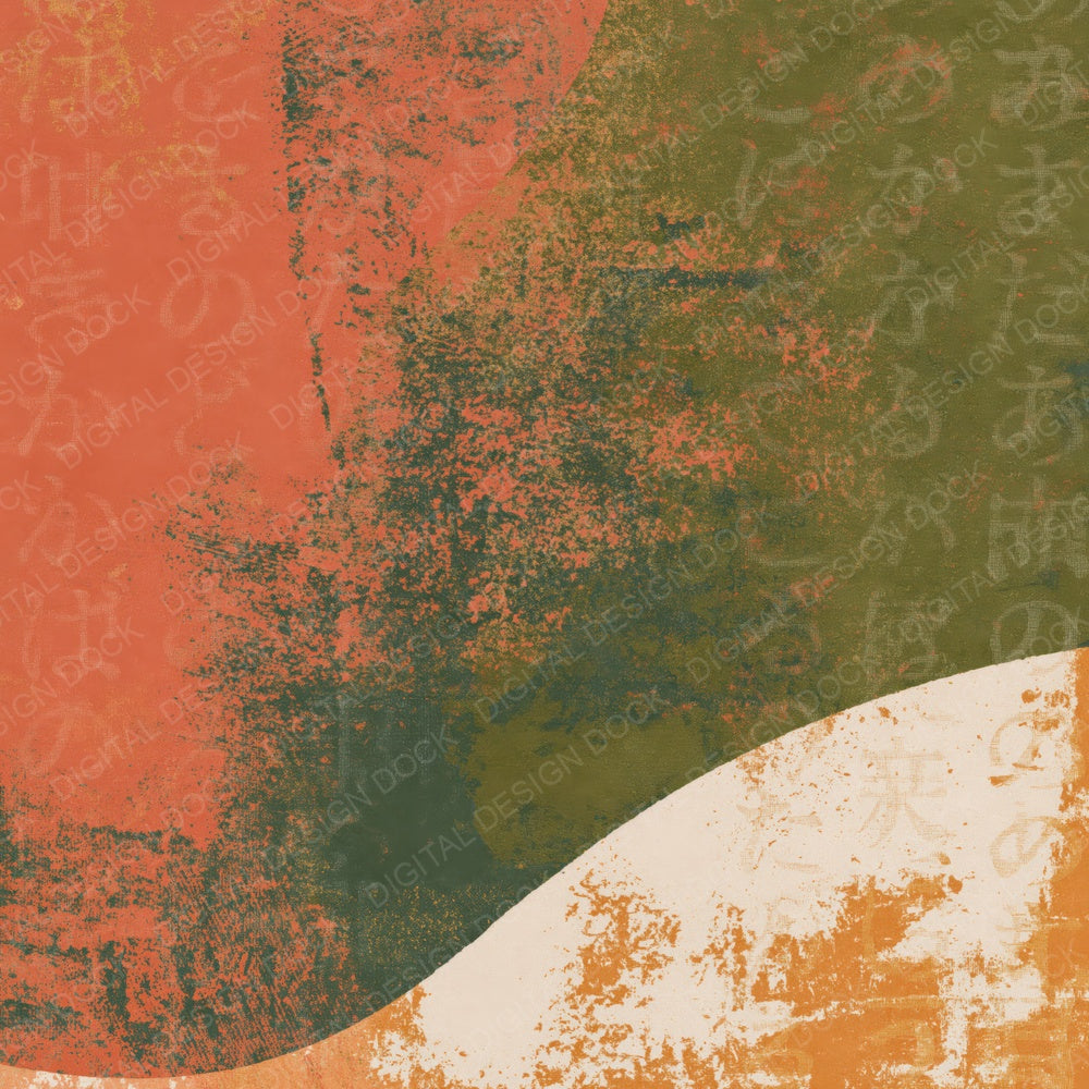 Terracotta Olive Tonal Study Digital Paper Pack (DDD014659)