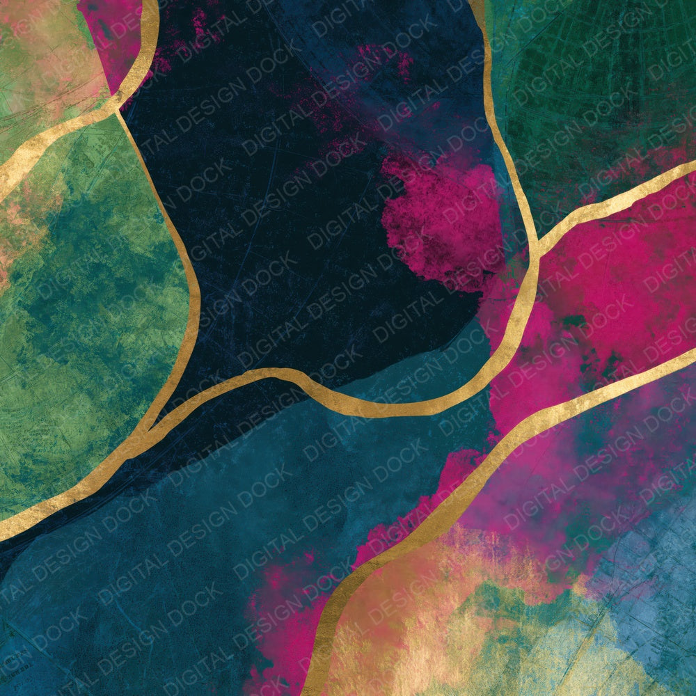 Layered Neon Magenta Midnight Abstract Digital Paper Pack (DDD014673)