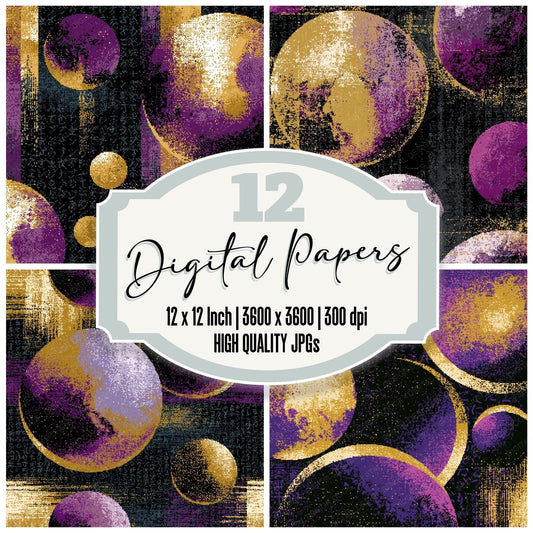Pixel Pluto Charon Mauve Digital Paper Pack (DDD014737)