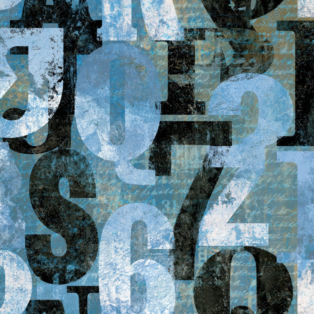ASCII Burins Icy Blue White Digital Paper Pack (DDD014746)
