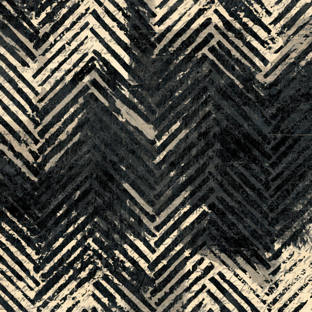Monoprint Herringbone Weave Black Cream Digital Paper Pack (DDD014753)