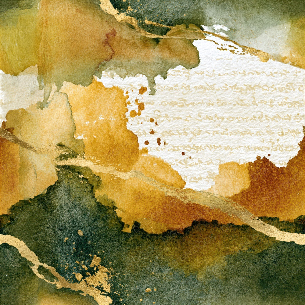 Watercolour Ochre Olive Tonal Seamless Digital Paper Pack (DDD014823)