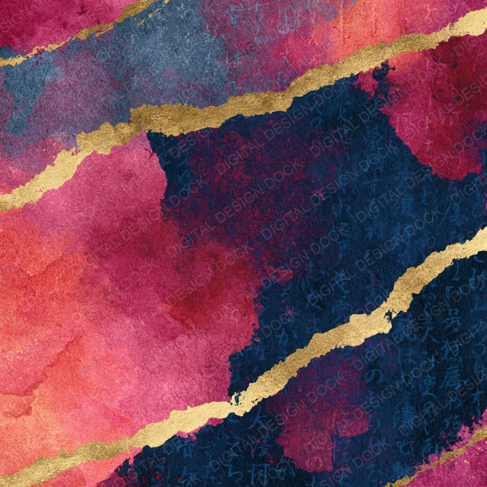 Watercolour Rose Wine Pewter Tonal Digital Paper Pack (DDD014824)