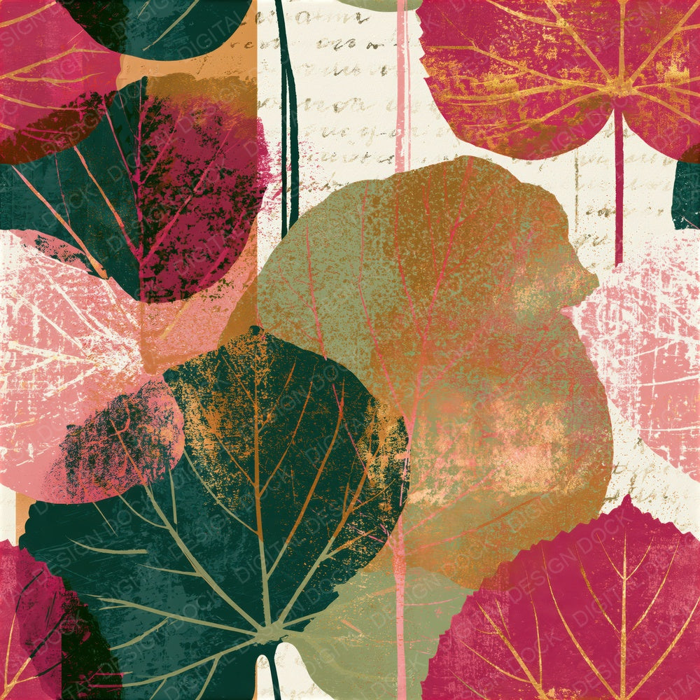 Blueprint Pistachio Raspberry Cream Seamless Digital Paper Pack (DDD014828)
