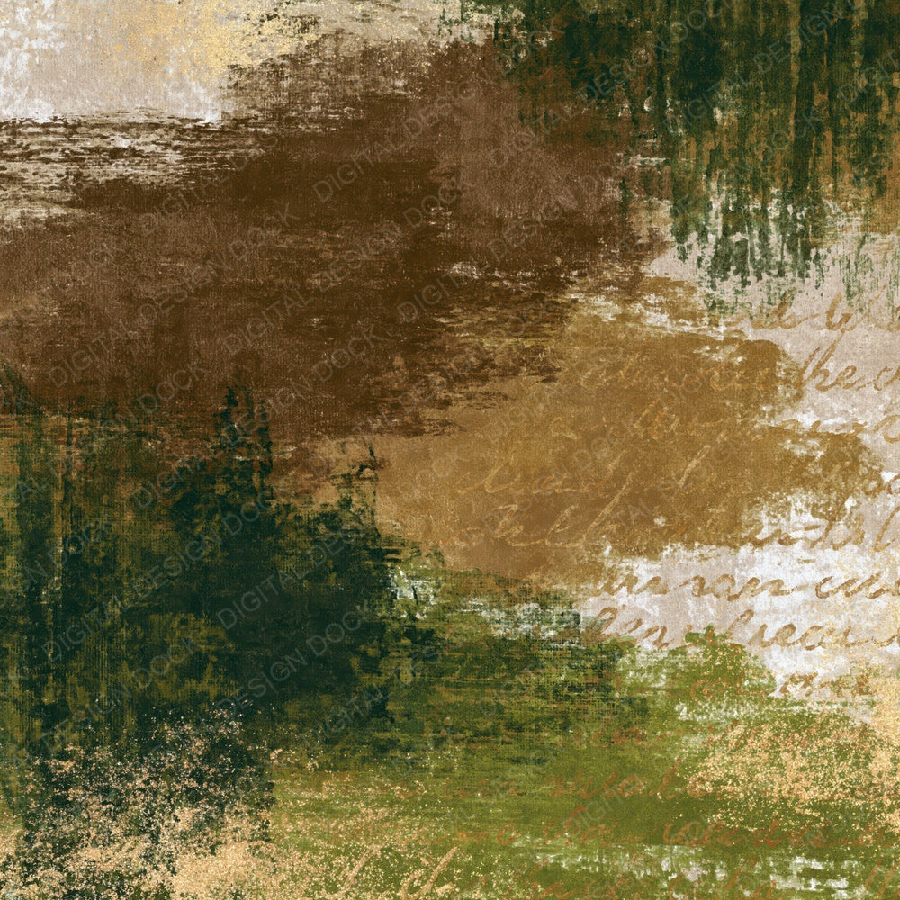 Indian Block Print Tobacco Moss Tonal Digital Paper Pack (DDD014833)