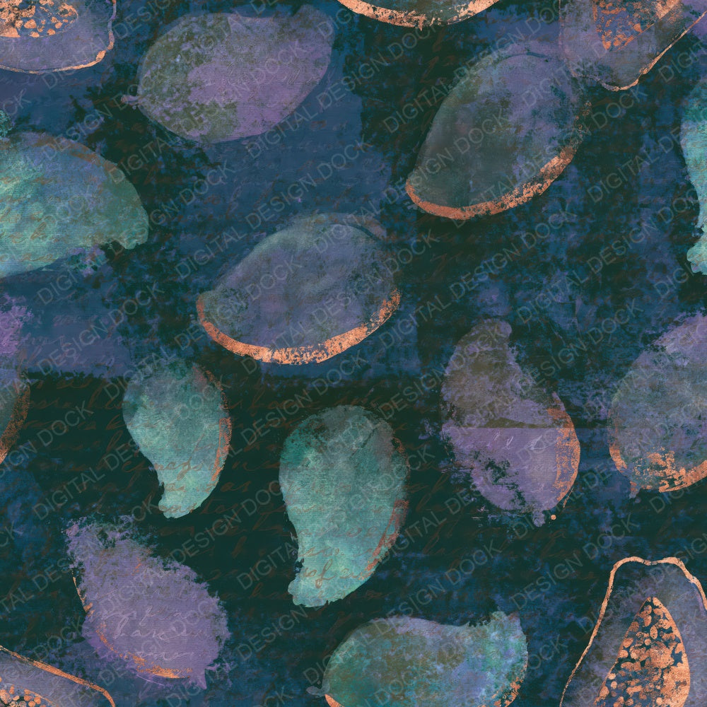 Sumi-e Tropical Fruit Aurora Lilac Digital Paper Pack (DDD014840)
