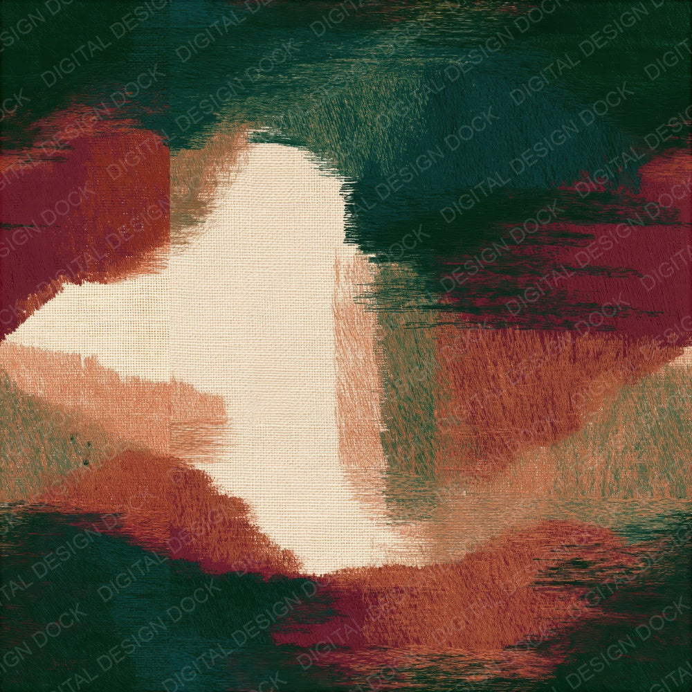 Embroidery Forest Crimson Seamless Digital Paper Pack (DDD014856)