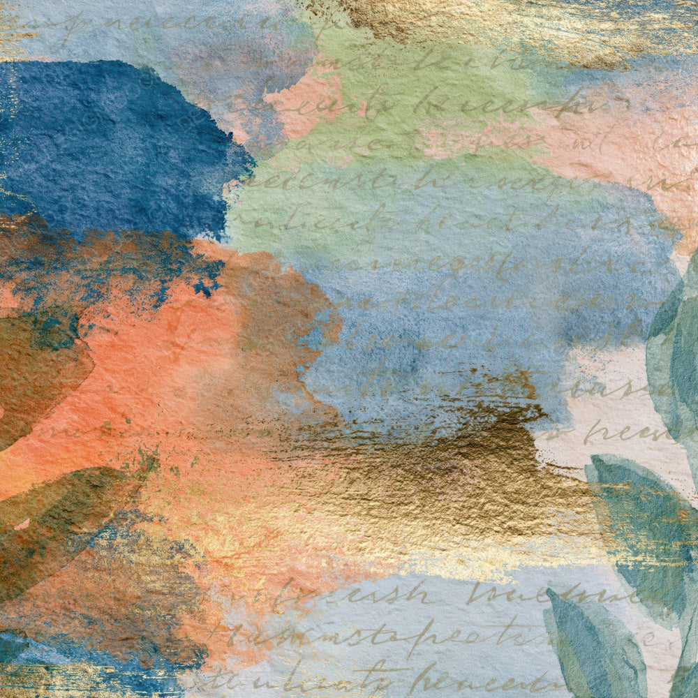 Maximalist Powder Blue Peach Pistachio Abstract Digital Paper Pack (DDD014858)