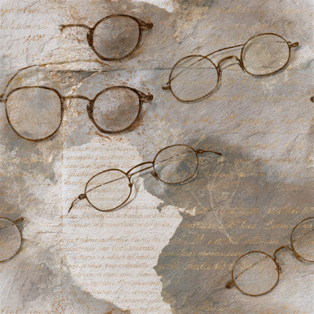 Minimal Spectacles Bone Stone Seamless Digital Paper Pack (DDD014878)