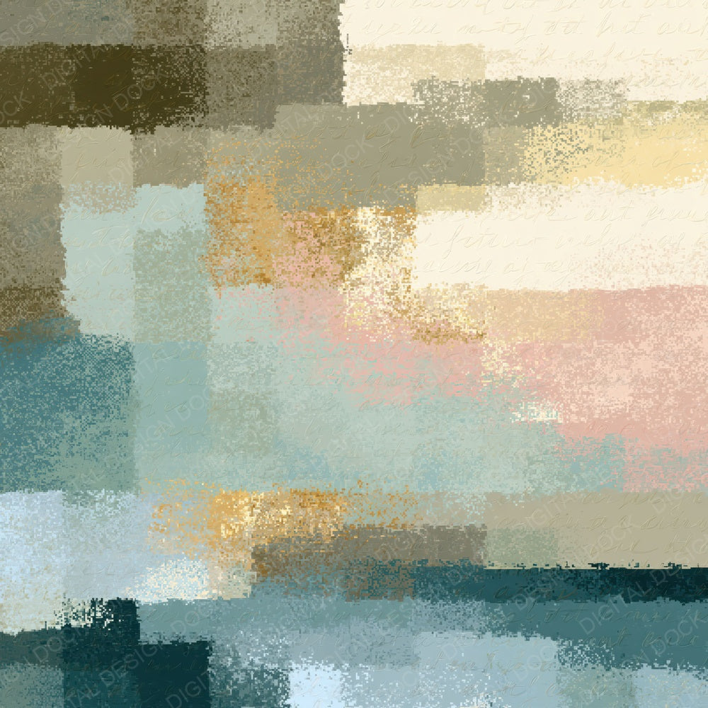 Pixel Sea Glass Driftwood Abstract Digital Paper Pack (DDD014880)