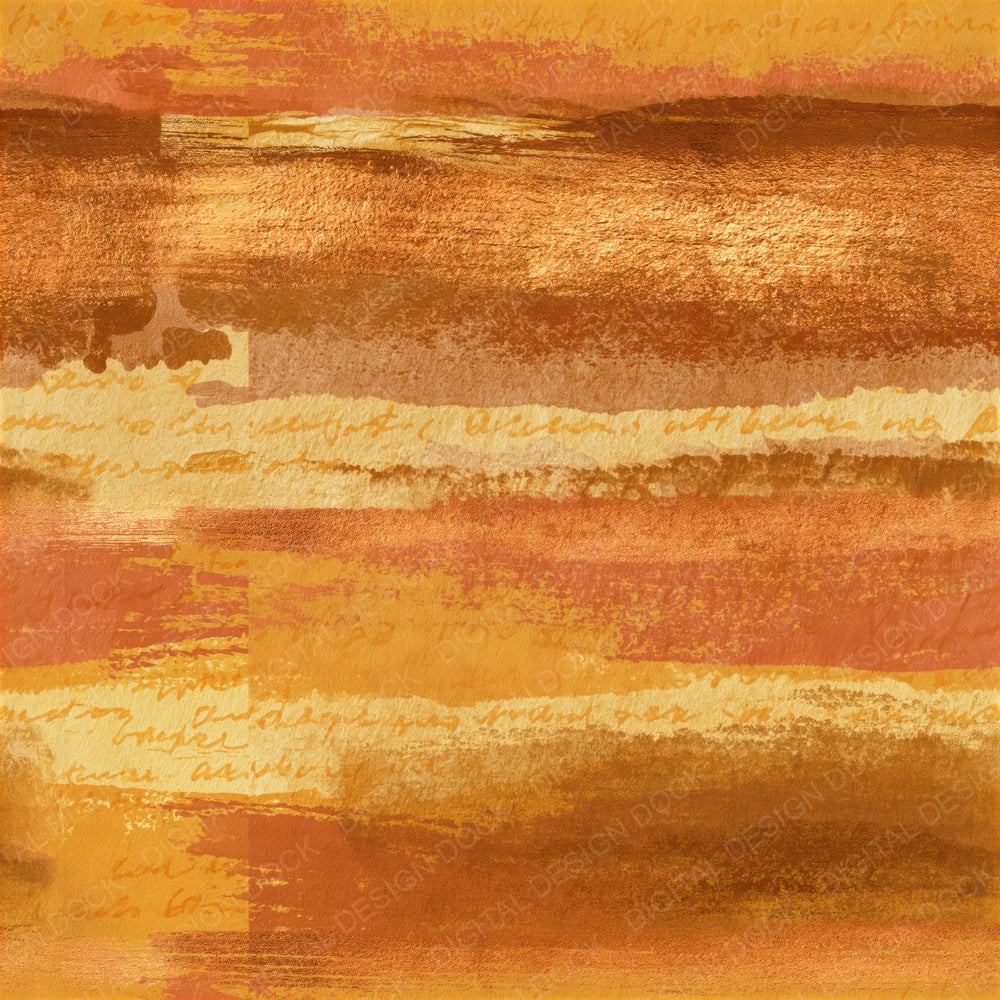 Gouache Caramel Goldenrod Abstract Seamless Digital Paper Pack (DDD014888)
