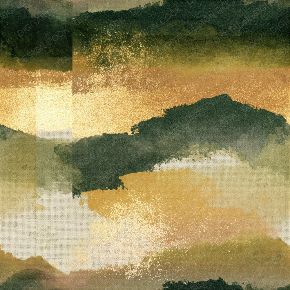 Ink Wash Clay Olive Tonal Seamless Digital Paper Pack (DDD014894)