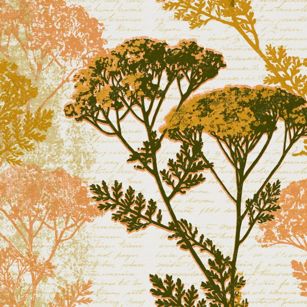 Screenprint Yarrow Olive Ochre Digital Paper Pack (DDD014920)
