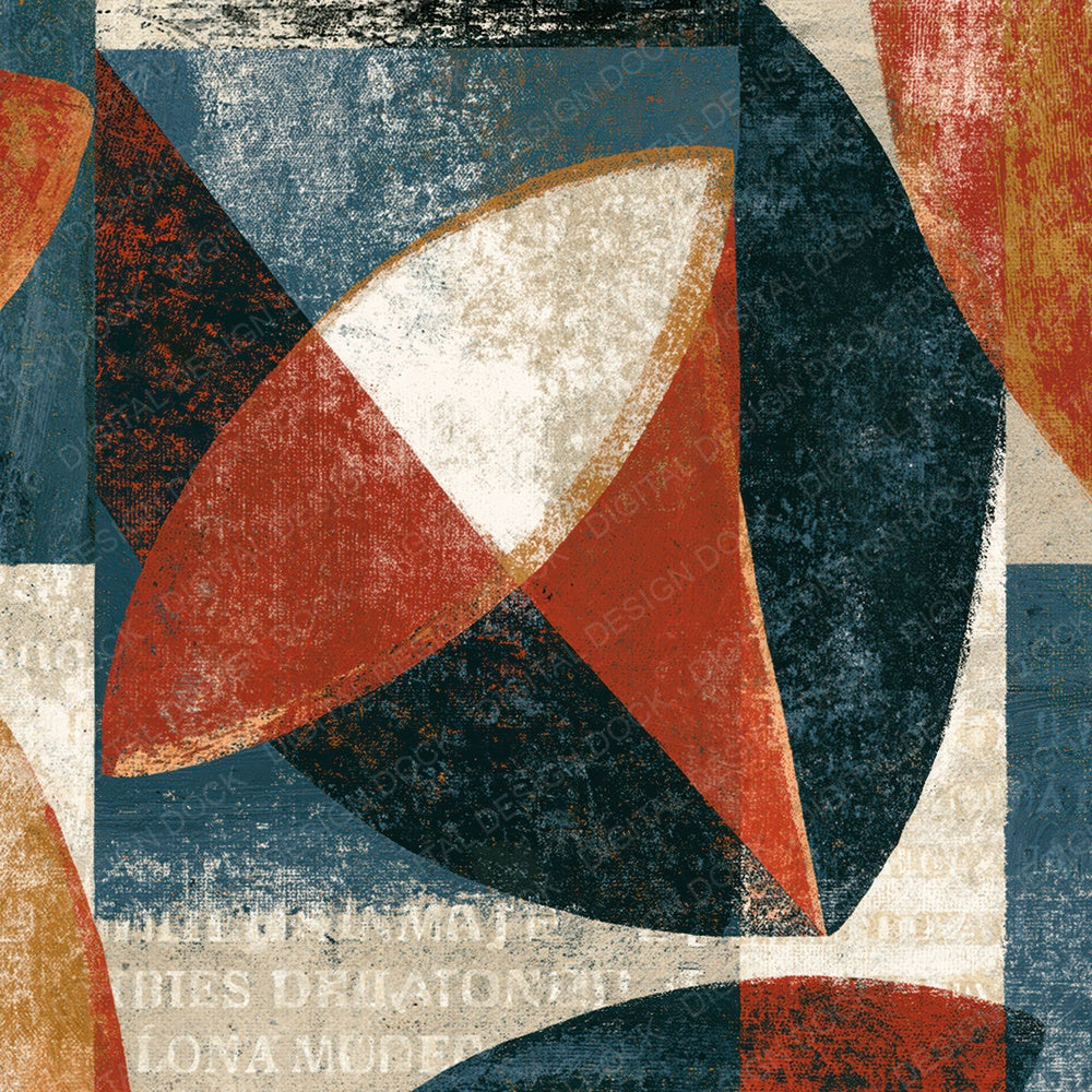 Constructivist Football Fjord Blue Digital Paper Pack (DDD014969)