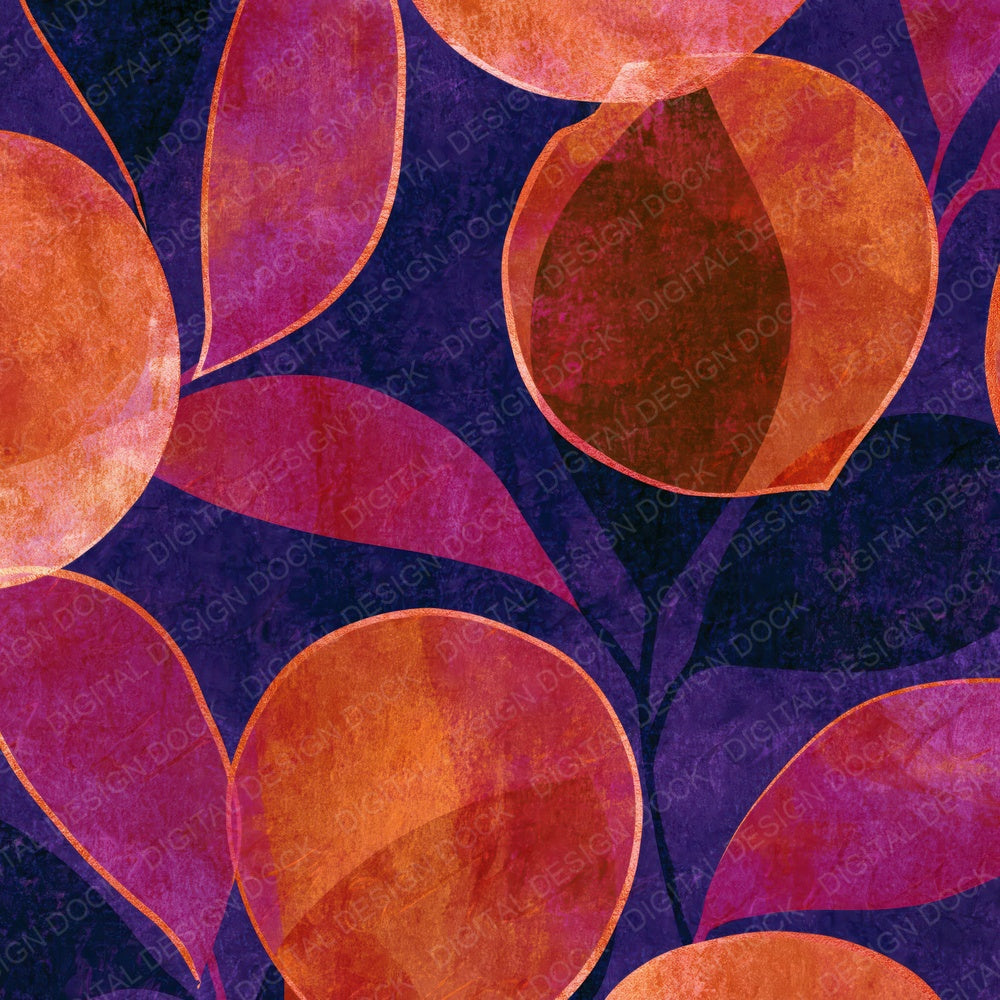 Layered Peaches Magenta Twilight Digital Paper Pack (DDD014980)