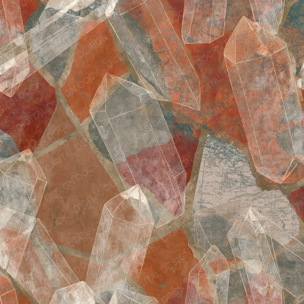 Etching Clear Quartz Cinnamon Chilli Digital Paper Pack (DDD014993)