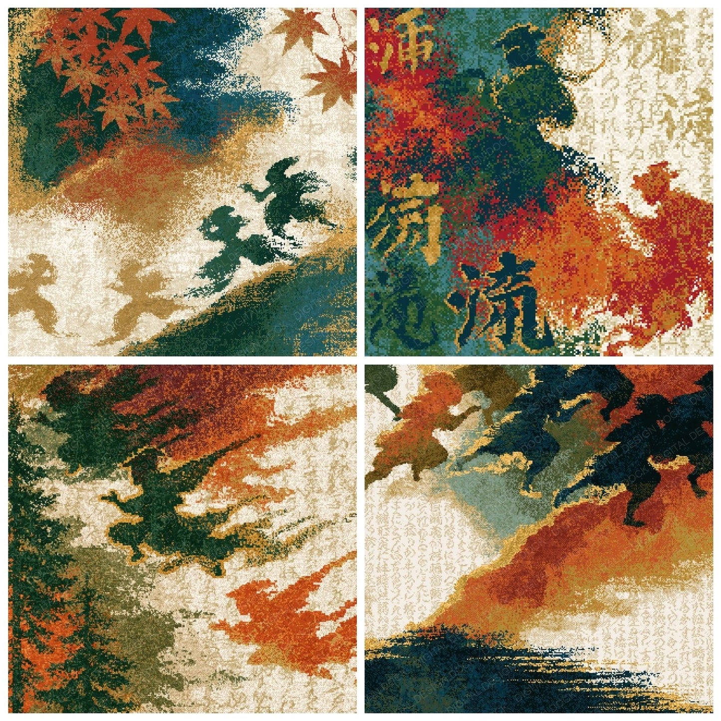 Pixel Jinn Rust Bone Digital Paper Pack (DDD015001)