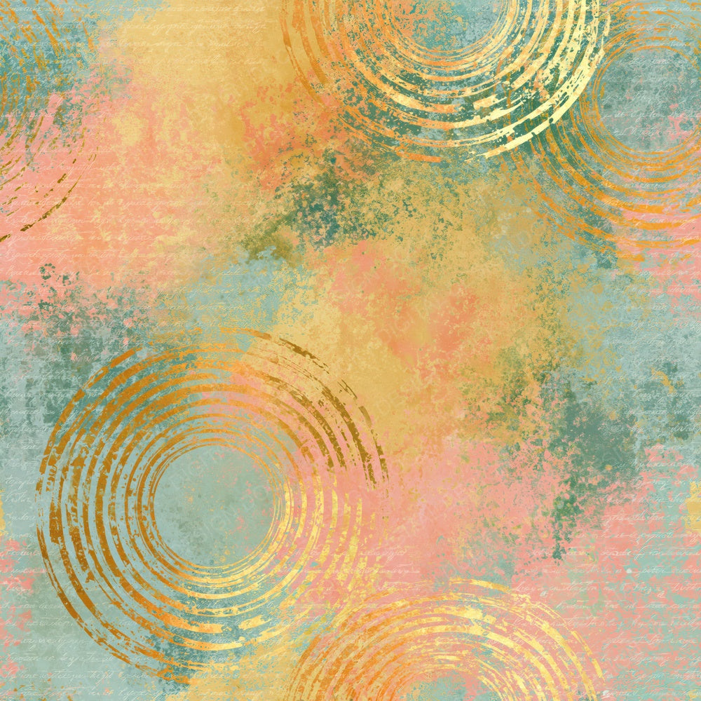 Infrared Portholes Peach Mint Digital Paper Pack (DDD015014)