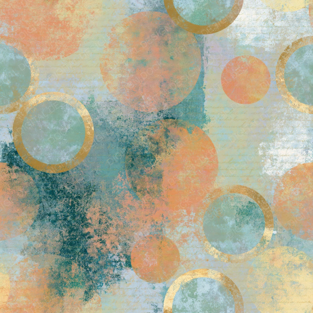 Infrared Portholes Peach Mint Digital Paper Pack (DDD015014)