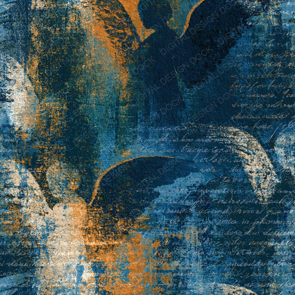 Impressionist Angels Railroad Indigo Digital Paper Pack (DDD015032)