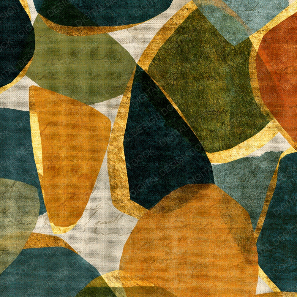 Embroidery Sea Glass Olive Ochre Digital Paper Pack (DDD015050)