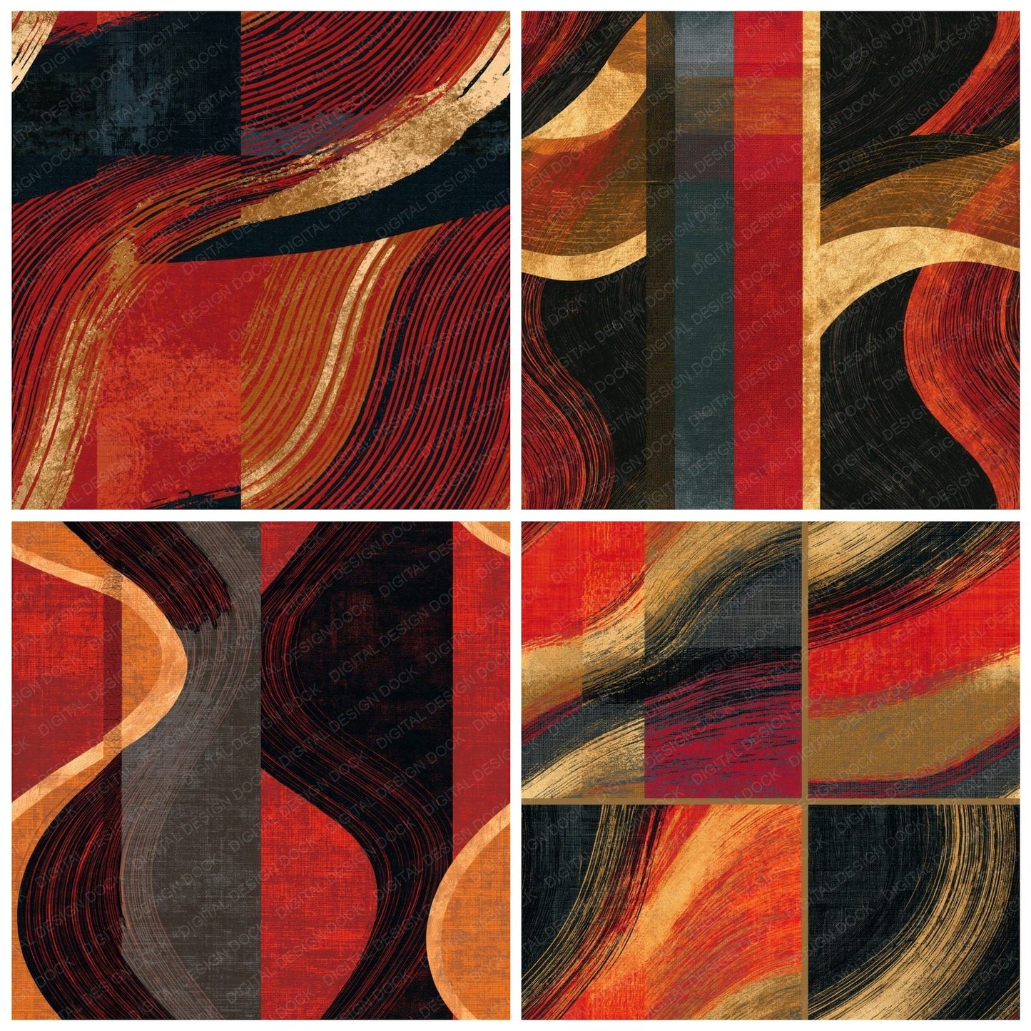 Scratchboard Cinnamon Cardamom Texture Seamless Digital Paper Pack (DDD015081)