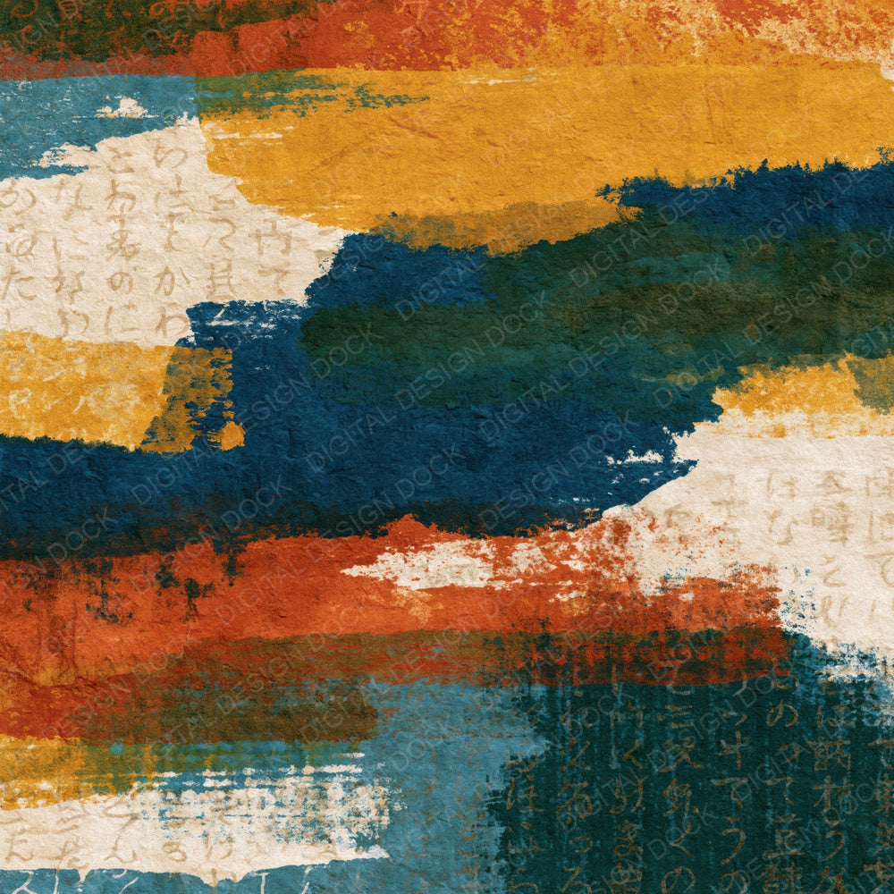 Surrealist Cinnamon Moss Abstract Digital Paper Pack (DDD015102)