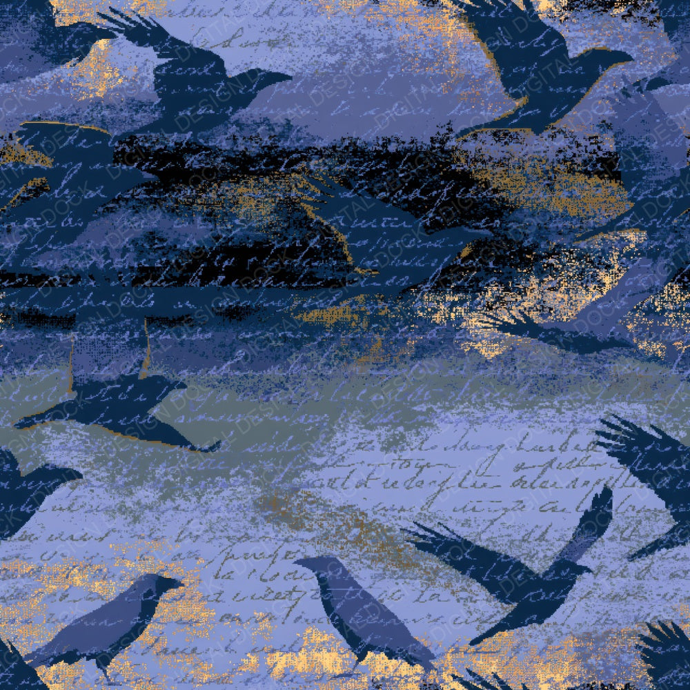Pixel Ravens Icy Blue Slate Digital Paper Pack (DDD015134)