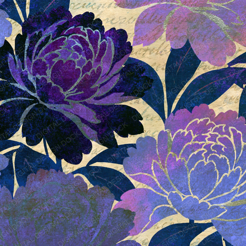 Infrared Peony Amethyst Lavender Digital Paper Pack (DDD015155)