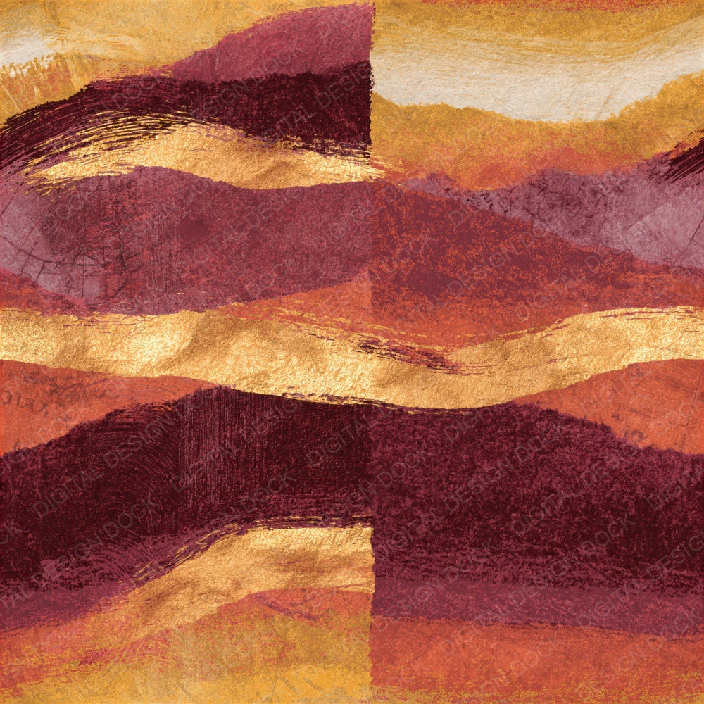 Woodcut Rust Maroon Goldenrod Texture Seamless Digital Paper Pack (DDD015263)