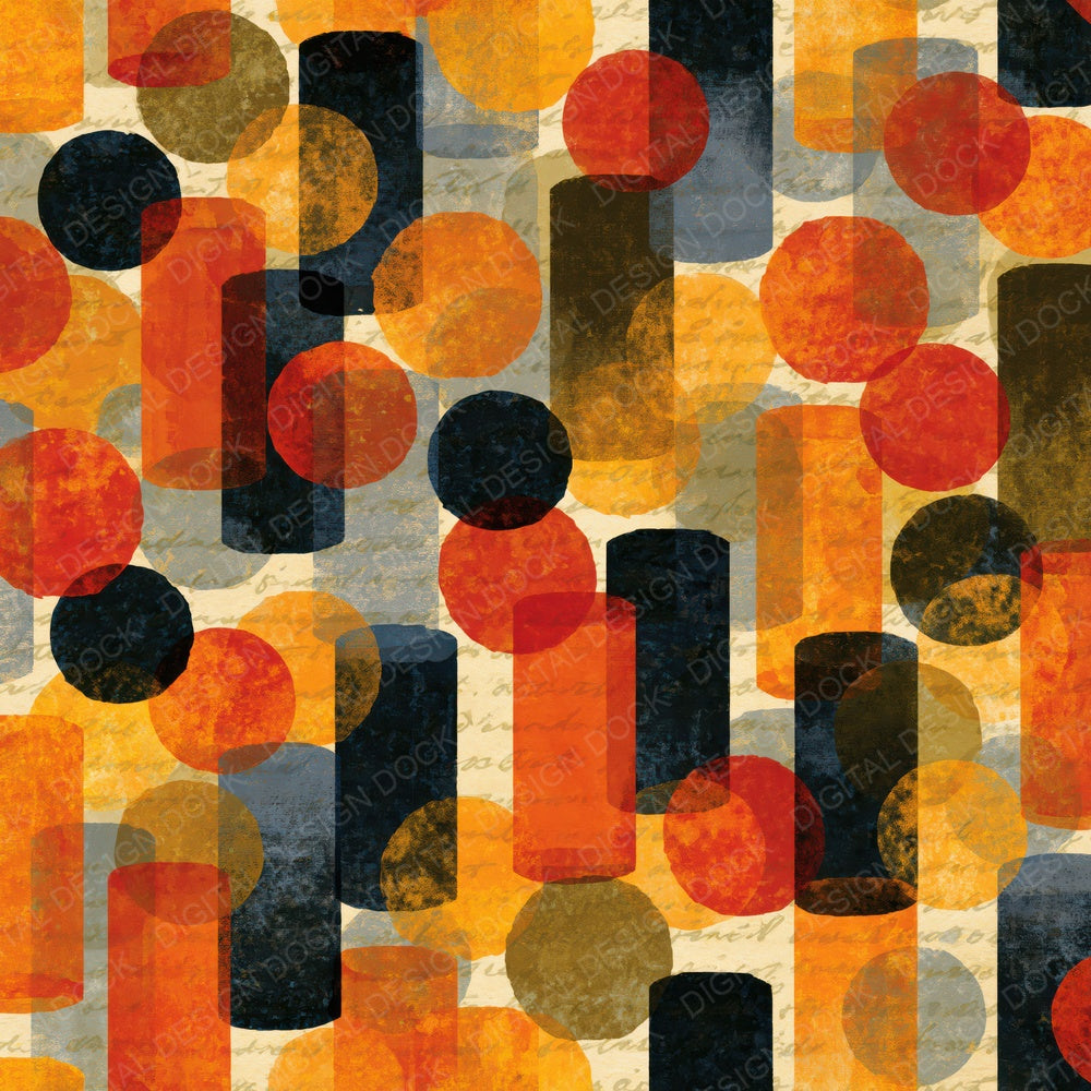 Maximalist Wax Cylinders Copper Umber Digital Paper Pack (DDD015294)