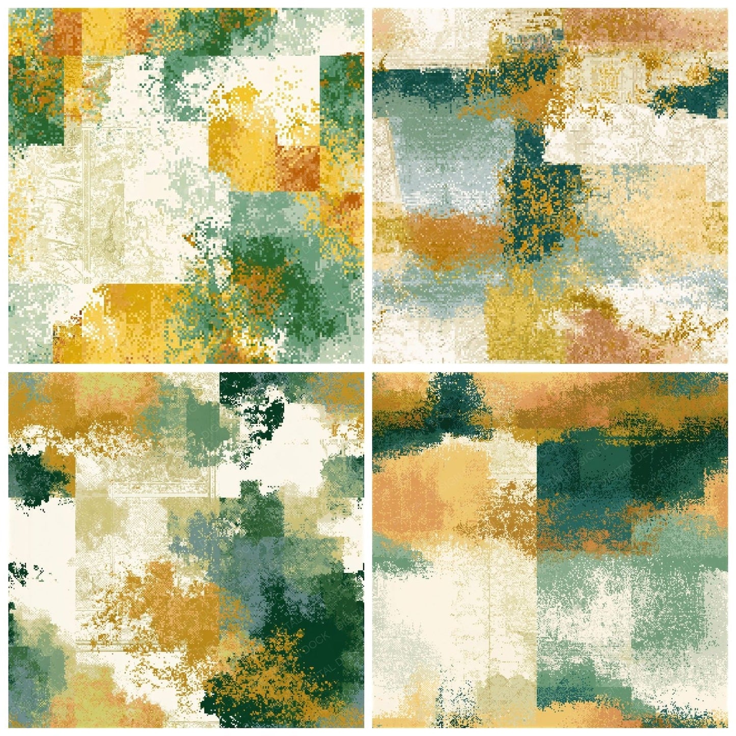 Pixel Sage Primrose Abstract Seamless Digital Paper Pack (DDD015331)