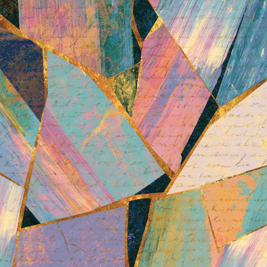 Cubist Selenite Wands Soft Pastels Digital Paper Pack (DDD015346)