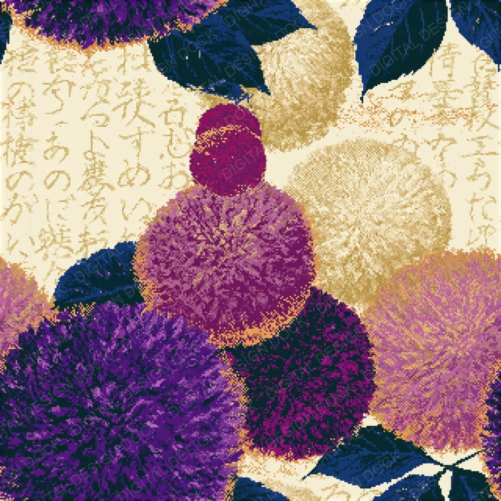 Pixel Truffles Lilac Gold Seamless Digital Paper Pack (DDD015358)