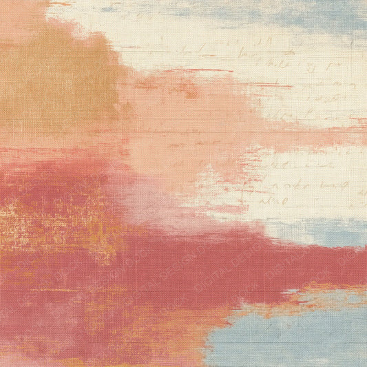Tapestry Apricot Rose Abstract Digital Paper Pack (DDD015382)