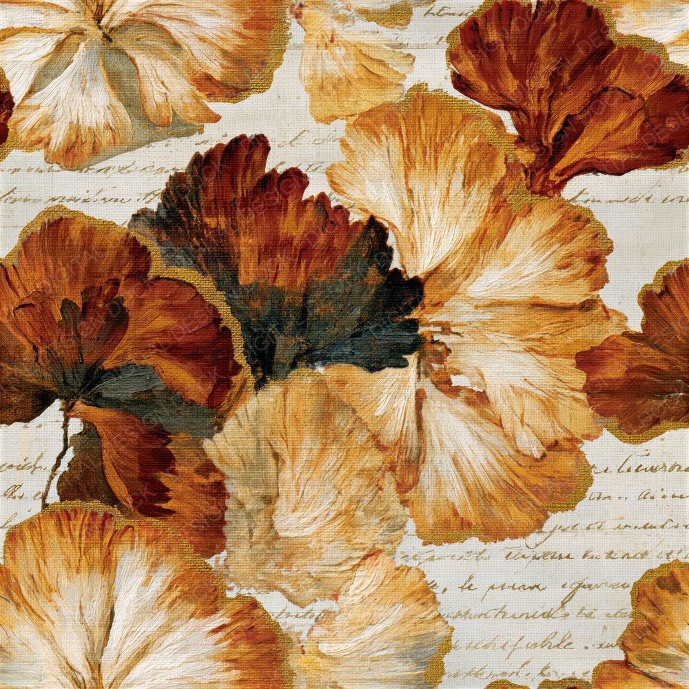 Chinoiserie Lions Mane Rust Seamless Digital Paper Pack (DDD015390)