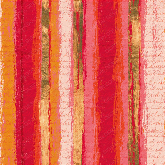 Oil Pastel Candy Red Cream Abstract Seamless Digital Paper Pack (DDD015398)