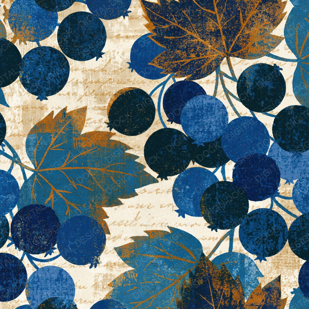 Risograph Blackcurrant Denim Navy Digital Paper Pack (DDD015413)