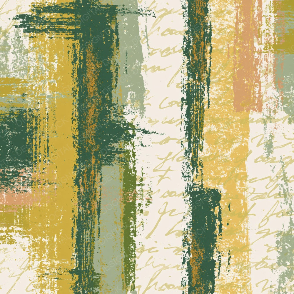 Screenprint Sage Primrose Abstract Digital Paper Pack (DDD015417)