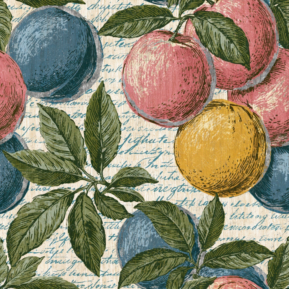 Pyrography Peaches Ivory Blue Digital Paper Pack (DDD015431)