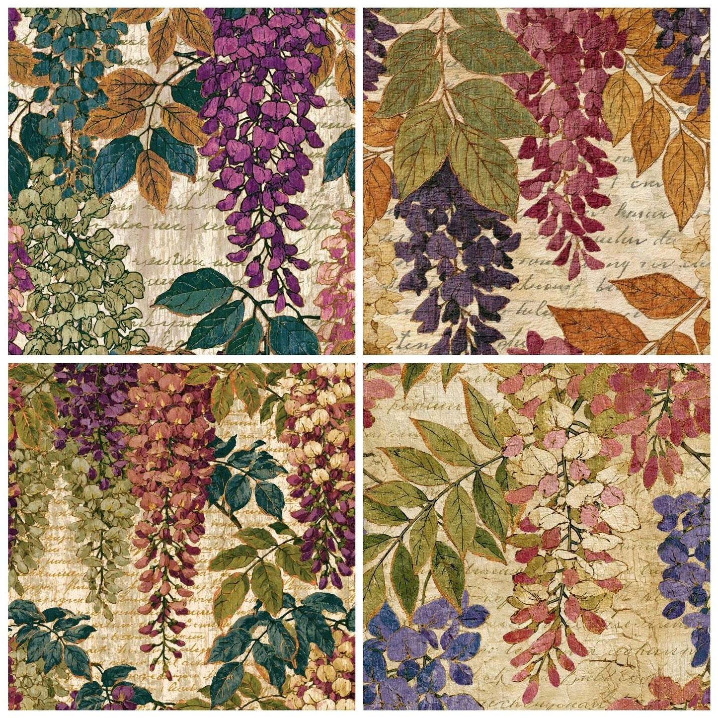 Pyrography Wisteria Pistachio Raspberry Digital Paper Pack (DDD015433)