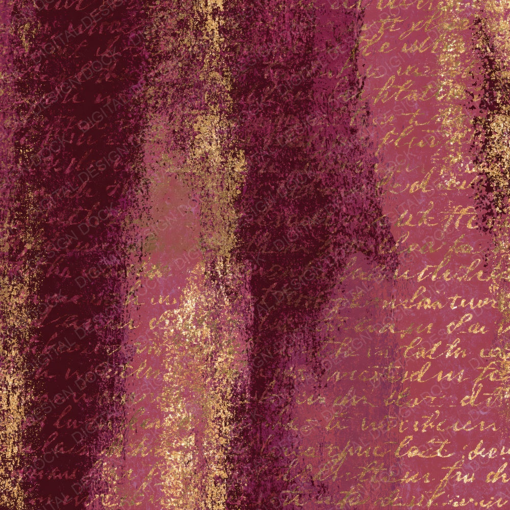 Indian Block Print Wine Rose Abstract Digital Paper Pack (DDD015451)