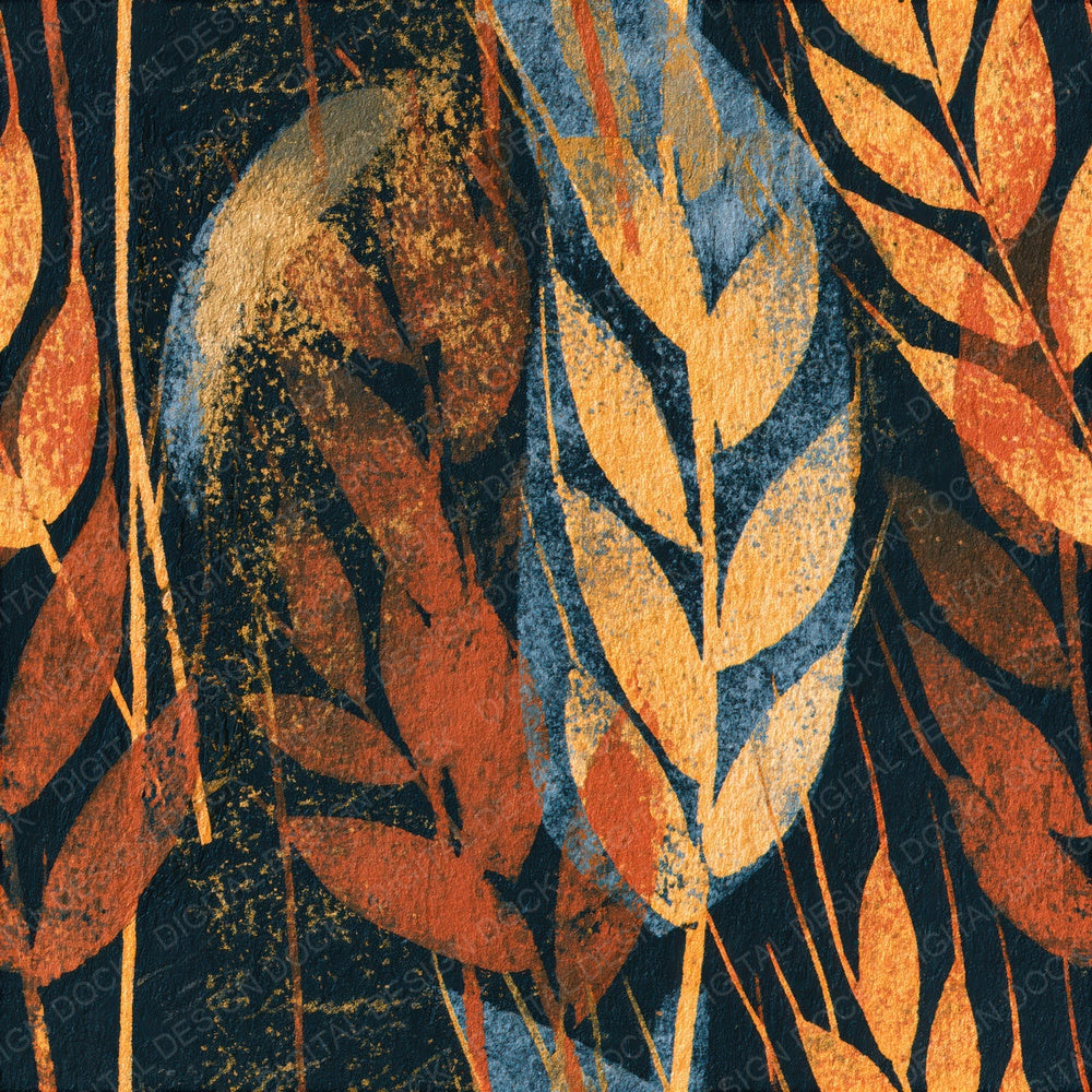 Risograph Wheat Copper Rust Seamless Digital Paper Pack (DDD015517)