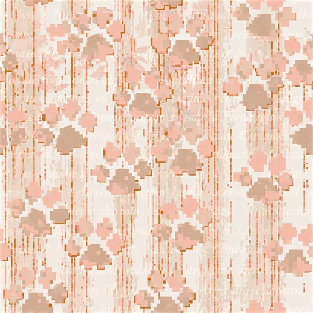 Pixel Paw Prints Blush Seamless Digital Paper Pack (DDD015558)