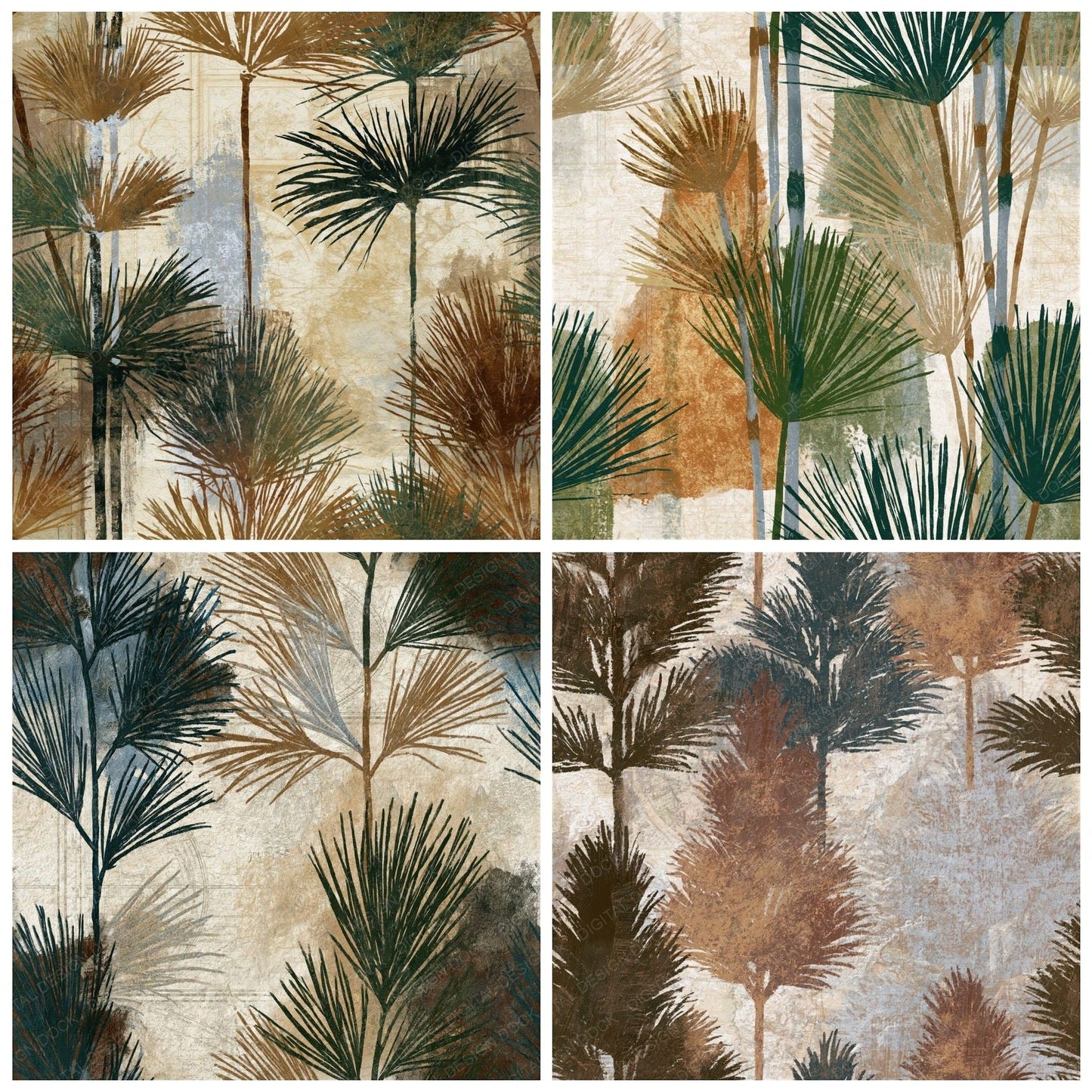 Lithograph Horsetails Moss Oat Seamless Digital Paper Pack (DDD015590)