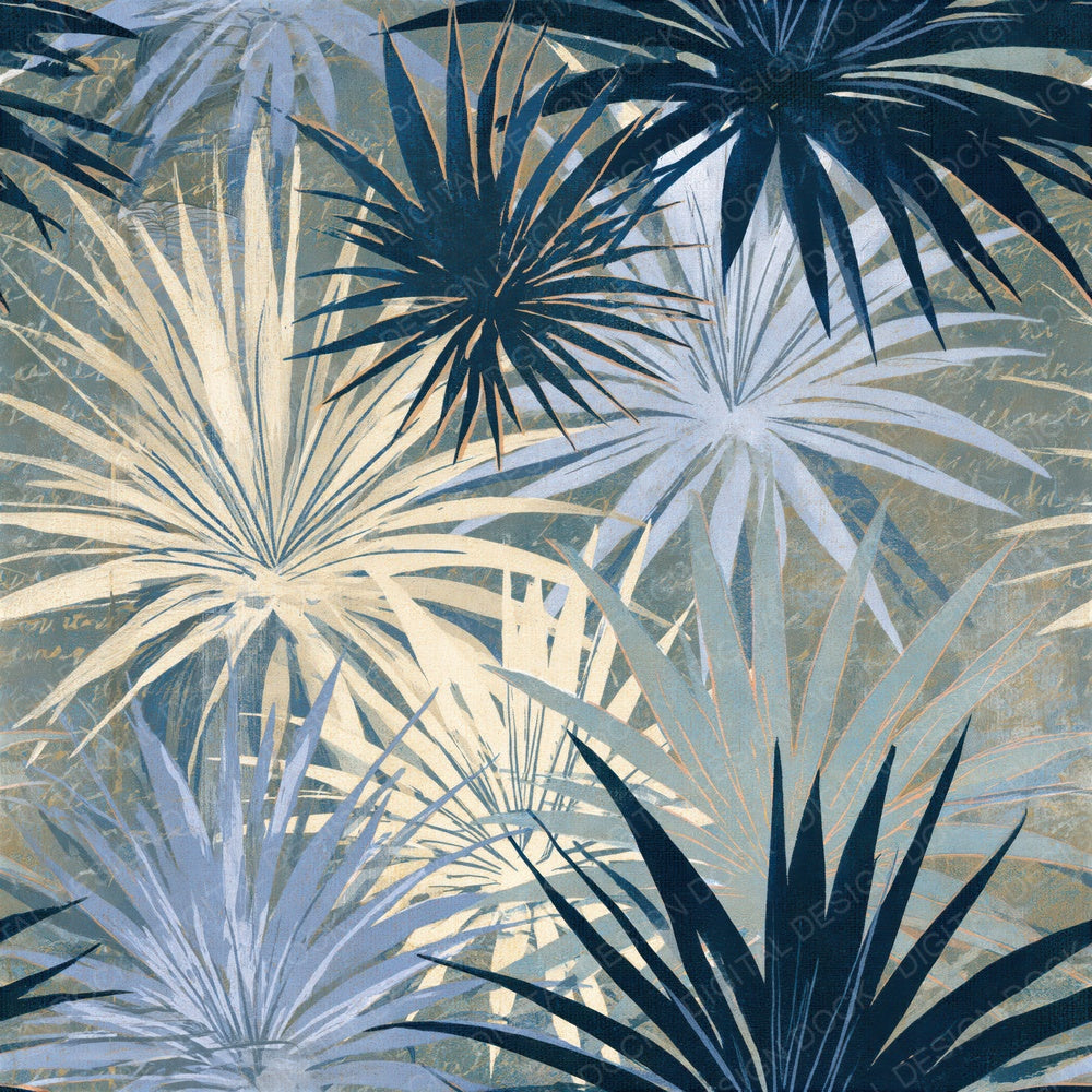 Risograph Air Plants Stone Bone Seamless Digital Paper Pack (DDD015593)