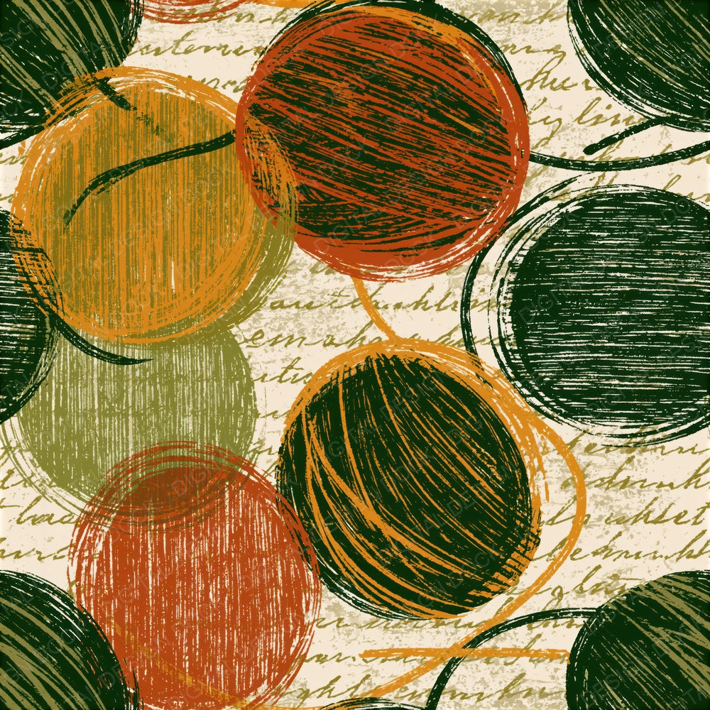 Cross Hatch String Avocado Burnt Orange Seamless Digital Paper Pack (DDD015688)